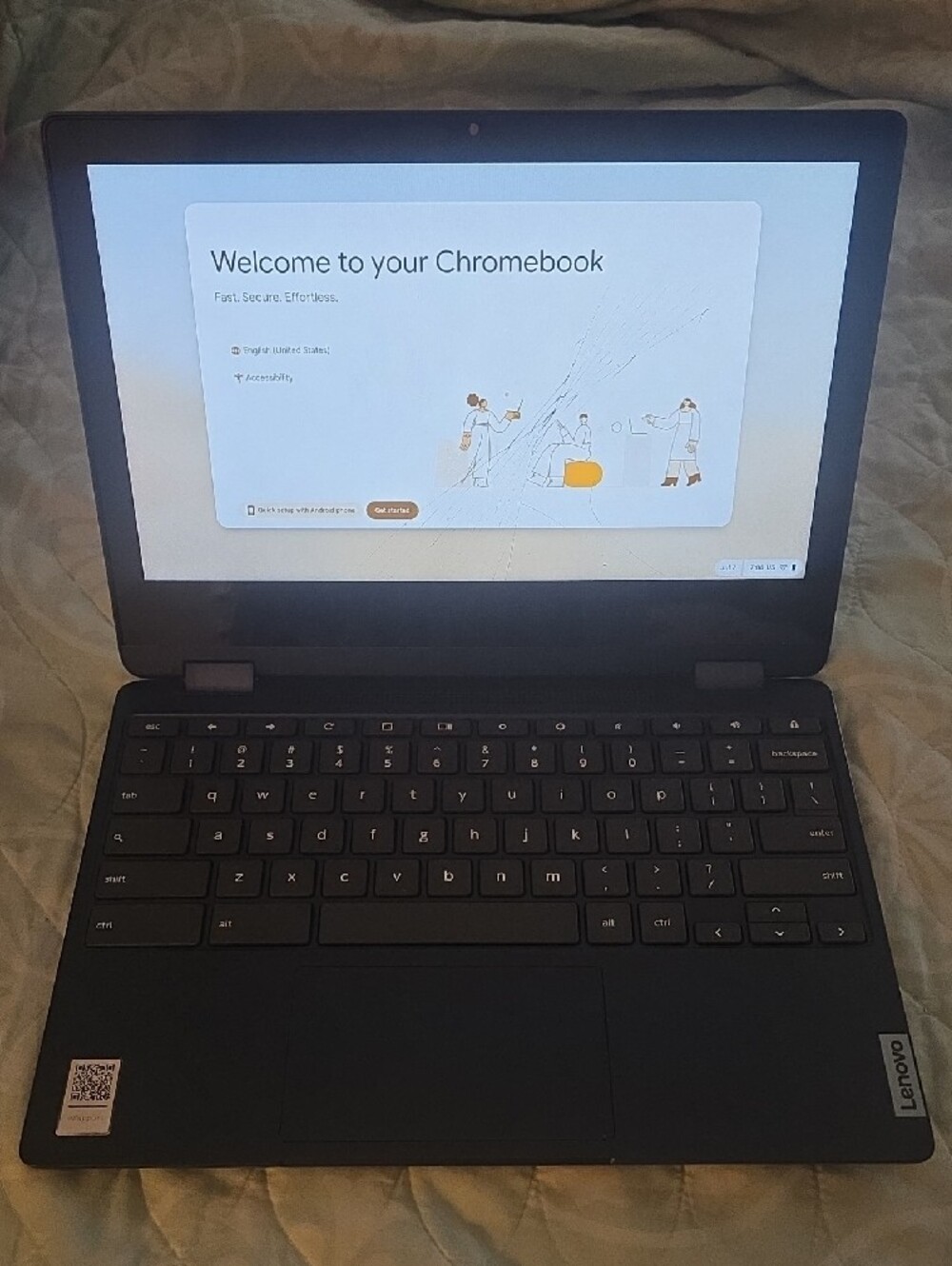 Lenovo IdeaPad 3 Flex Chromebook Navy Blue Lightweight Laptop